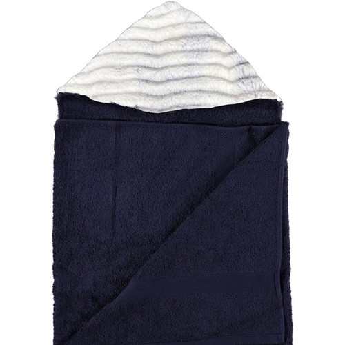 Navy / Luxe Zigzag White/Navy  Towel