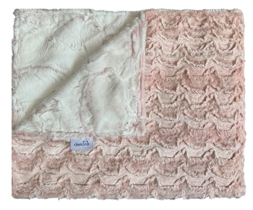Paloma Rosewater/Luxe Crackle Rosewater Blanket