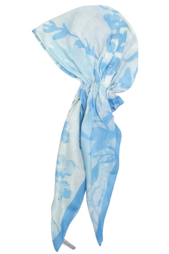 Aqua Whisper Tichel