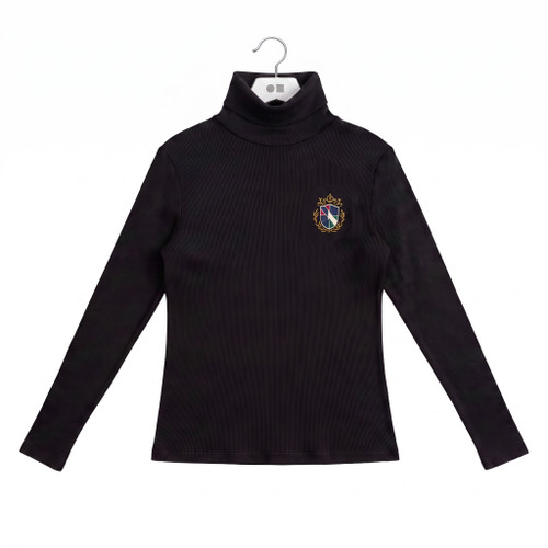 Black Crest Turtleneck