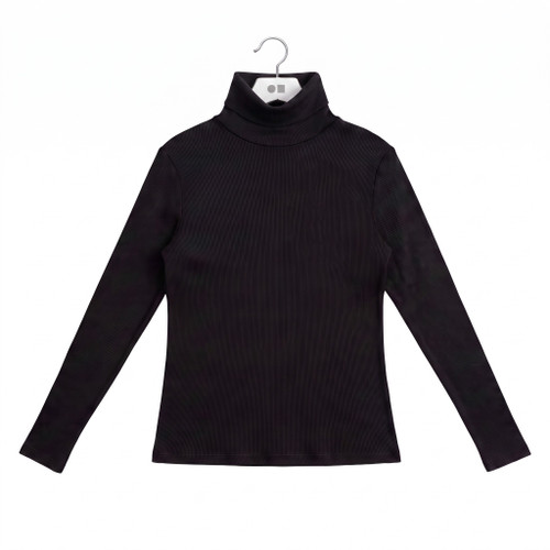 Black Rayon Turtleneck