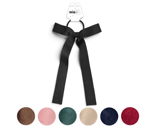 Soft Diagonal Ribbed Ponytail Holder