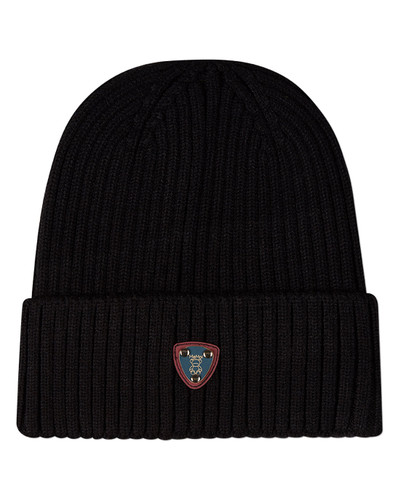Teddy Crest Cuffed Beanie