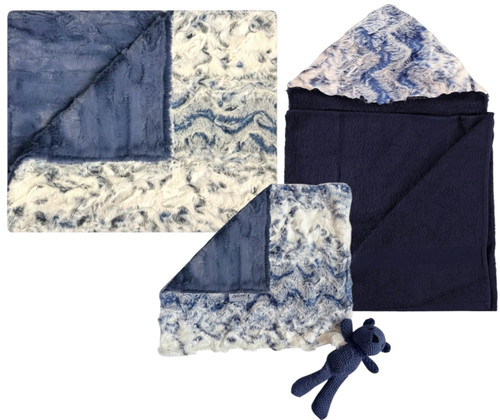 Delore Baby Luxe Jean/Luxe Cuddle Snowy Owl Denim Set