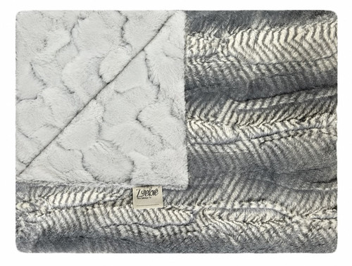 Luxe Mamba Chrome/ Luxe Crackle Titan Blanket