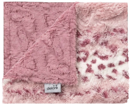 Arctic Lynx Wildrose / Luxe Rosewood Blanket