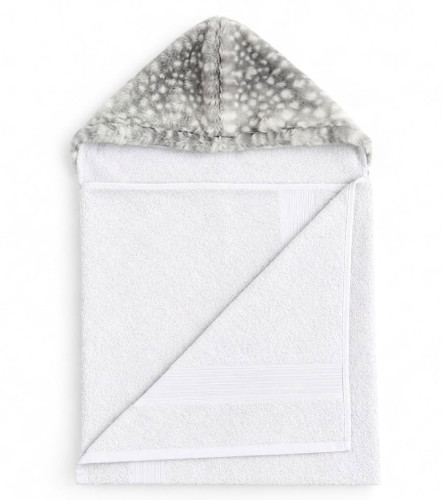 White/Fawn Gray Towel