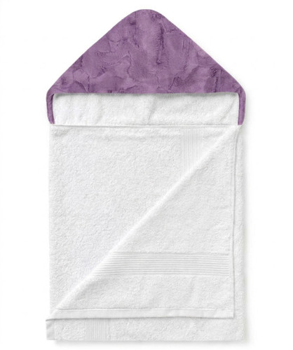 White / Luxe Purple Towel