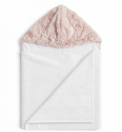 White / Luxe Ice Pink Towel