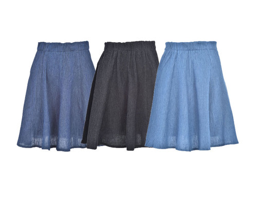 BGDK Girls Patterned Denim Skirt