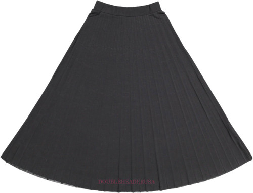 Girl's Long Pleated Skirt