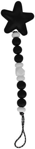 Crystal Dream Pacifier Clip - SCLS, Black