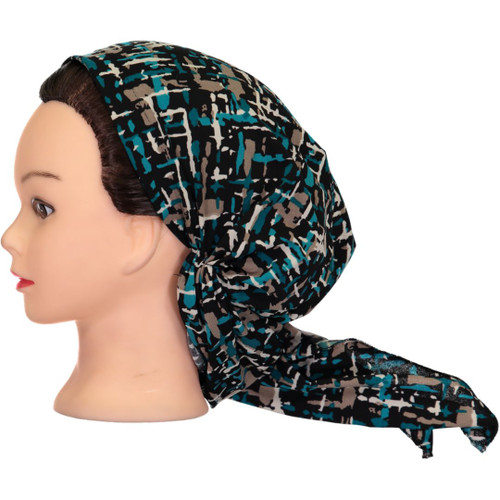 Riqki Womens Crosshatch Pre-Tied Bandana