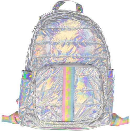 Top Trenz Pink Stars/Pastel Stripes Backpack