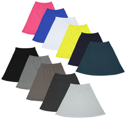 Girl's Cotton A-Line Skirt