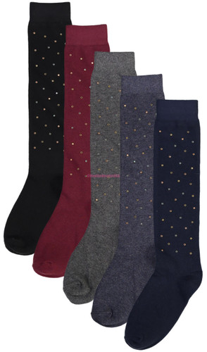 BlinQ Girls Multicolored Gem Knee High Socks - 2019502