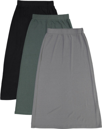 Girls Long Ribbed Skirt - JH-252