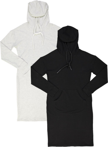 Womans Cotton Hoodie Dress 