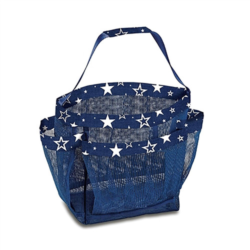 Top Trenz Navy Star Mesh Shower Caddy - CAD4-STAR
