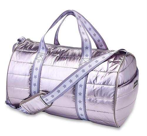 Top Trenz Puffer Duffle Bag with Gray Star - DUF-PUFFRB-GRAY