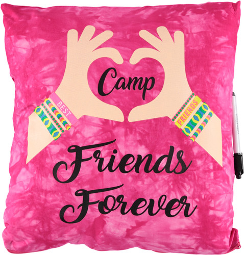 Bunk Junk Camp Friends Forever Friendship Autograph Pillow - BJ924