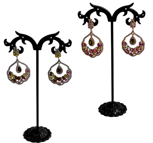 Rhinestone Deco Drop Earrings