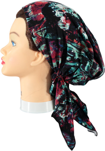 Riqki Cotton Floral Watercolor Pre-Tied Bandana(Y1201)