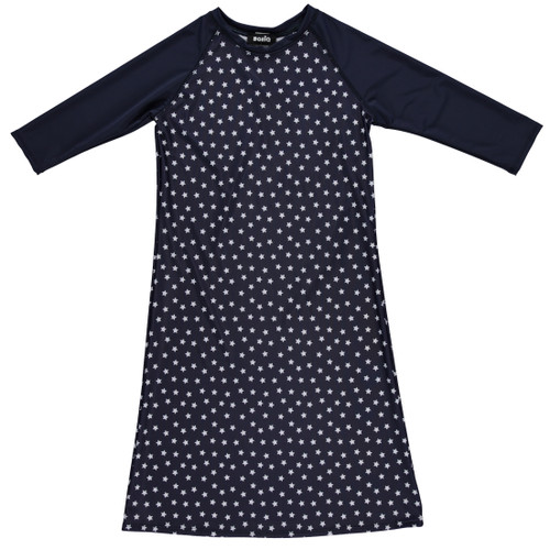 Girls Stars/Navy Swim Dress Cover up