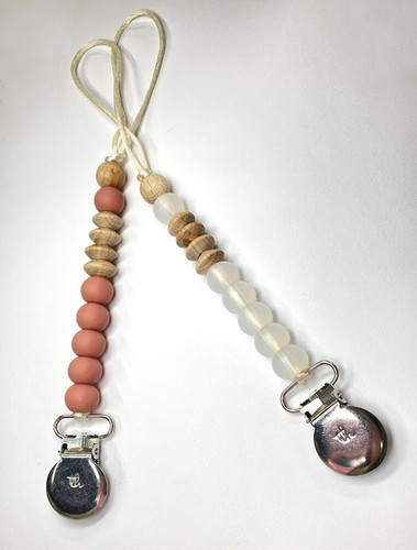 Petite Silicon Bead Pacifier Clip