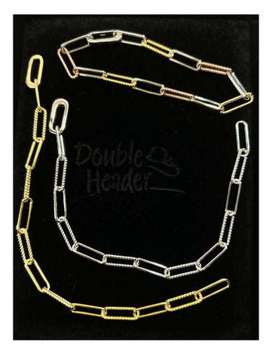 Women's Multi-textured Link Bracelet