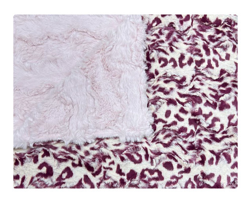 Glacier Ice Pink & Bobcat Plumwine Blanket