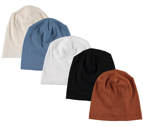 Women Ribbed Patches Beanie