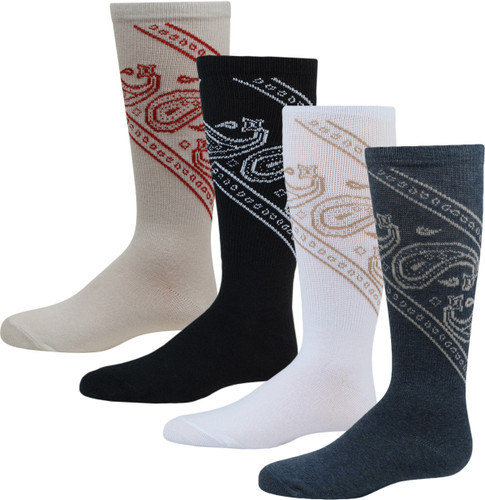 Girls Bandana Paisley Knee Sock