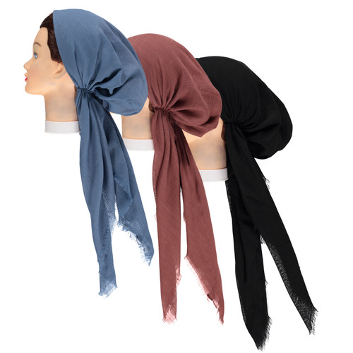 Women's Solid Pre-tied Headscarf