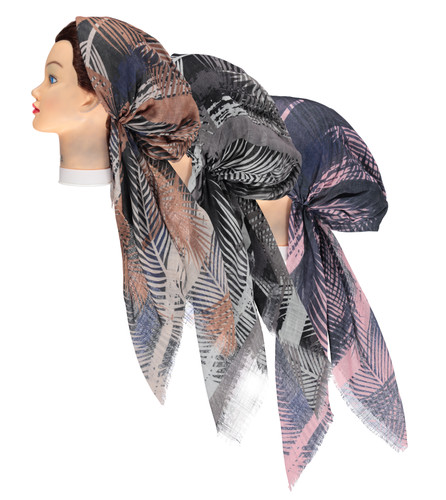 Women's Feathers Pre-tied Headscarf