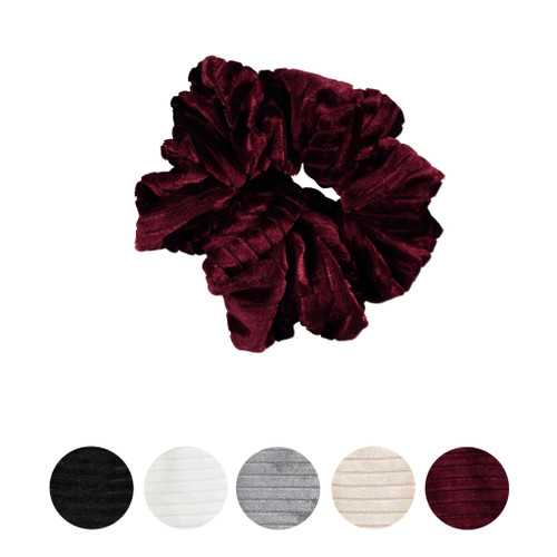 Soft Ribbed Velour Scrunchy