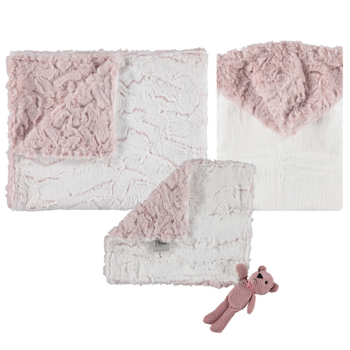 Delore Baby Luxe Crackle Rosewater/Luxe Cuddle Tuscany Rosewater Set