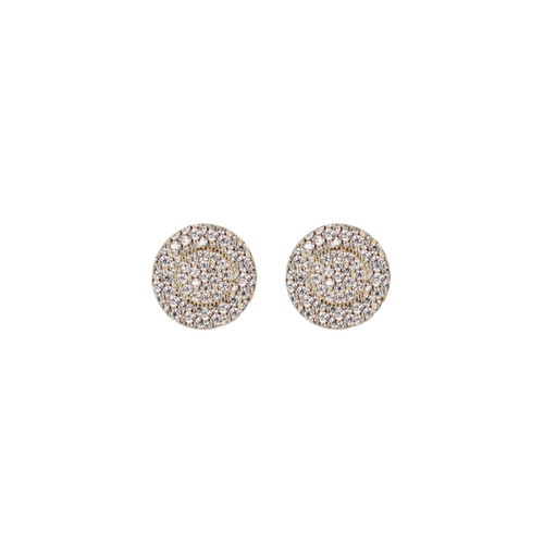 Flat CZ Disc Crystal Studs ER-6123