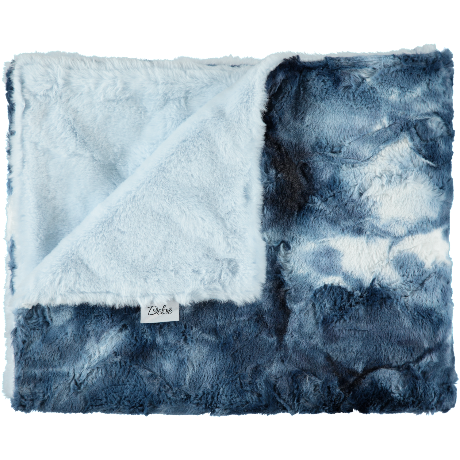 Cuddle Blue Luxe Marble Blue/Snuggly Luxe Cuddle Blue Blanket - Double Header USA