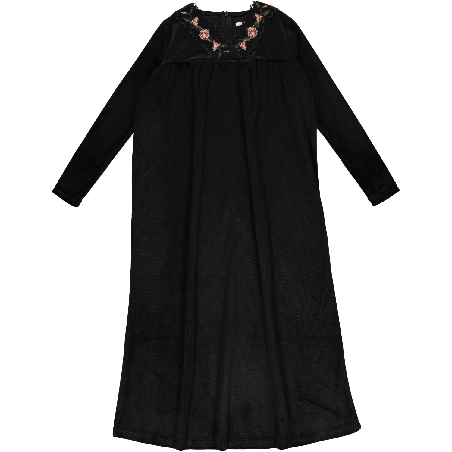 Red Flower Robe Embroidered Flowers Robe - Double Header USA