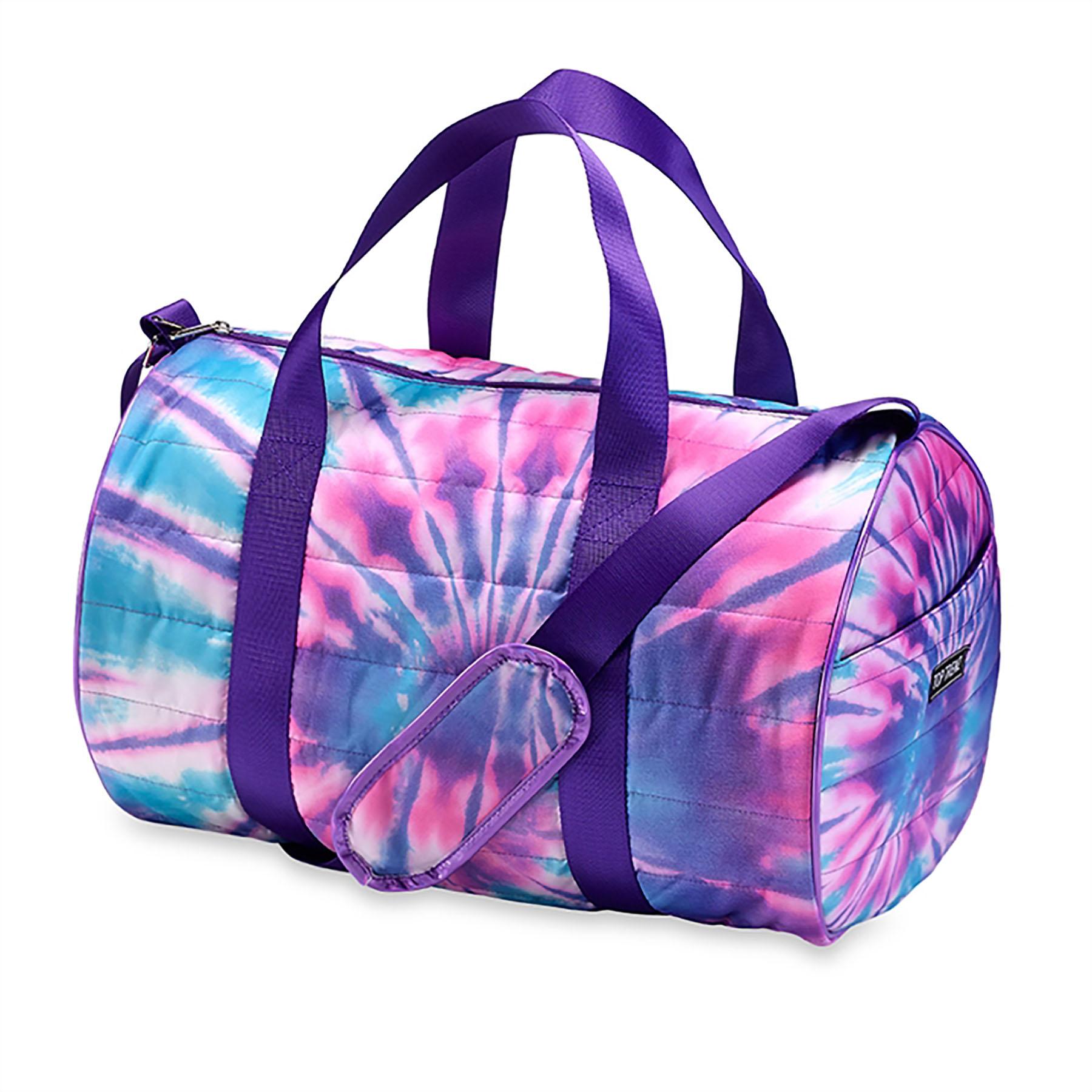 Top Trenz Spiral Tie Dye Puffer Duffle Bag DUFFTDYE3 Double Header USA