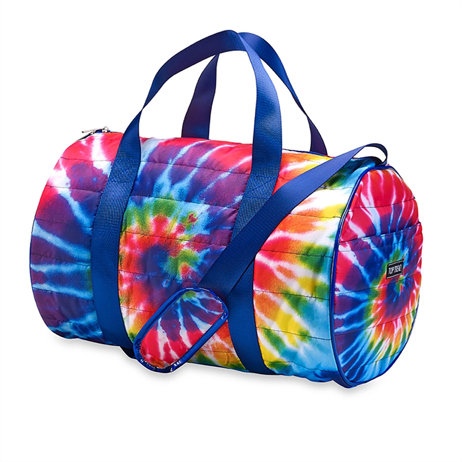 Top Trenz Spiral Tie Dye Puffer Duffle Bag DUFFTDYE3 Double Header USA