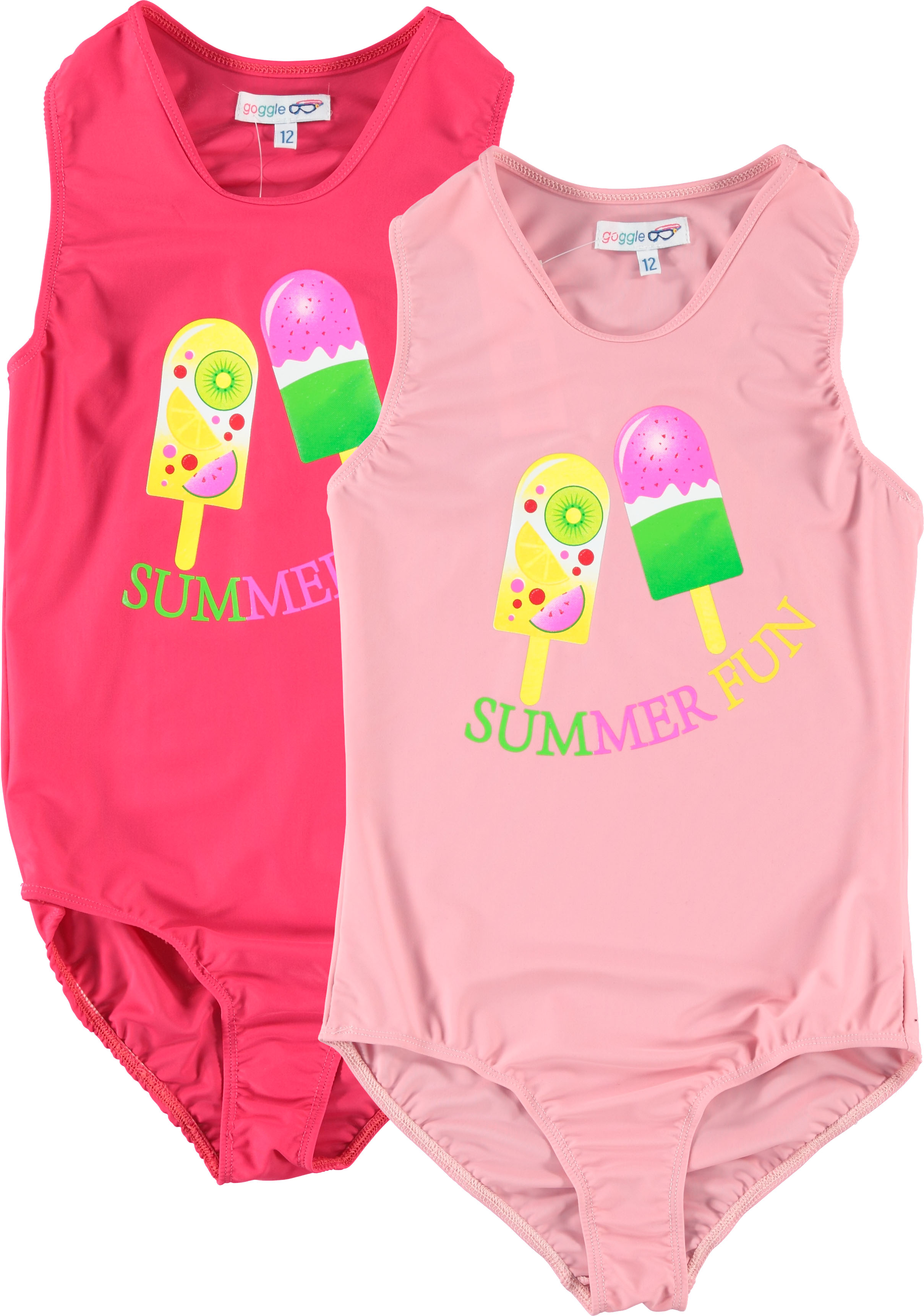 Girls Summer Fun Bathing Suit Double Header USA