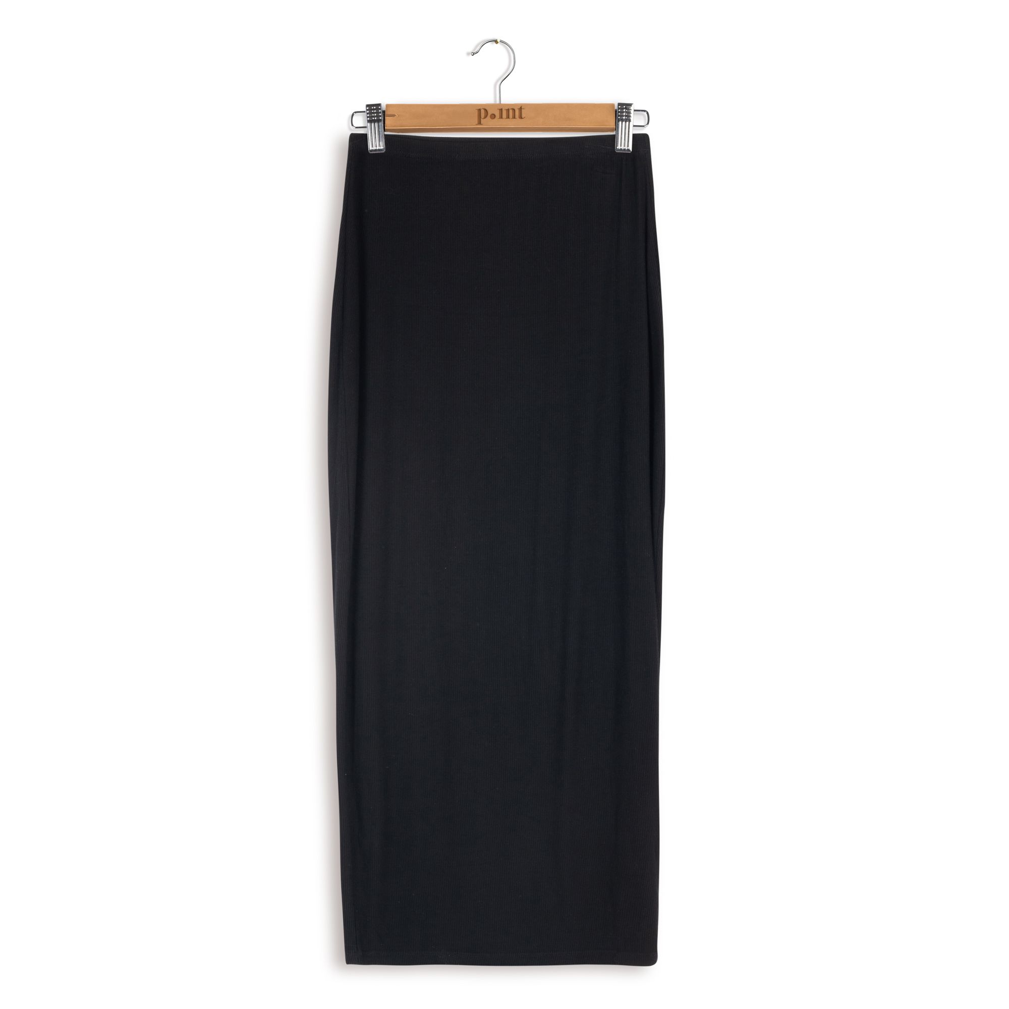 Point Ribbed Maxi Skirt Double Header USA