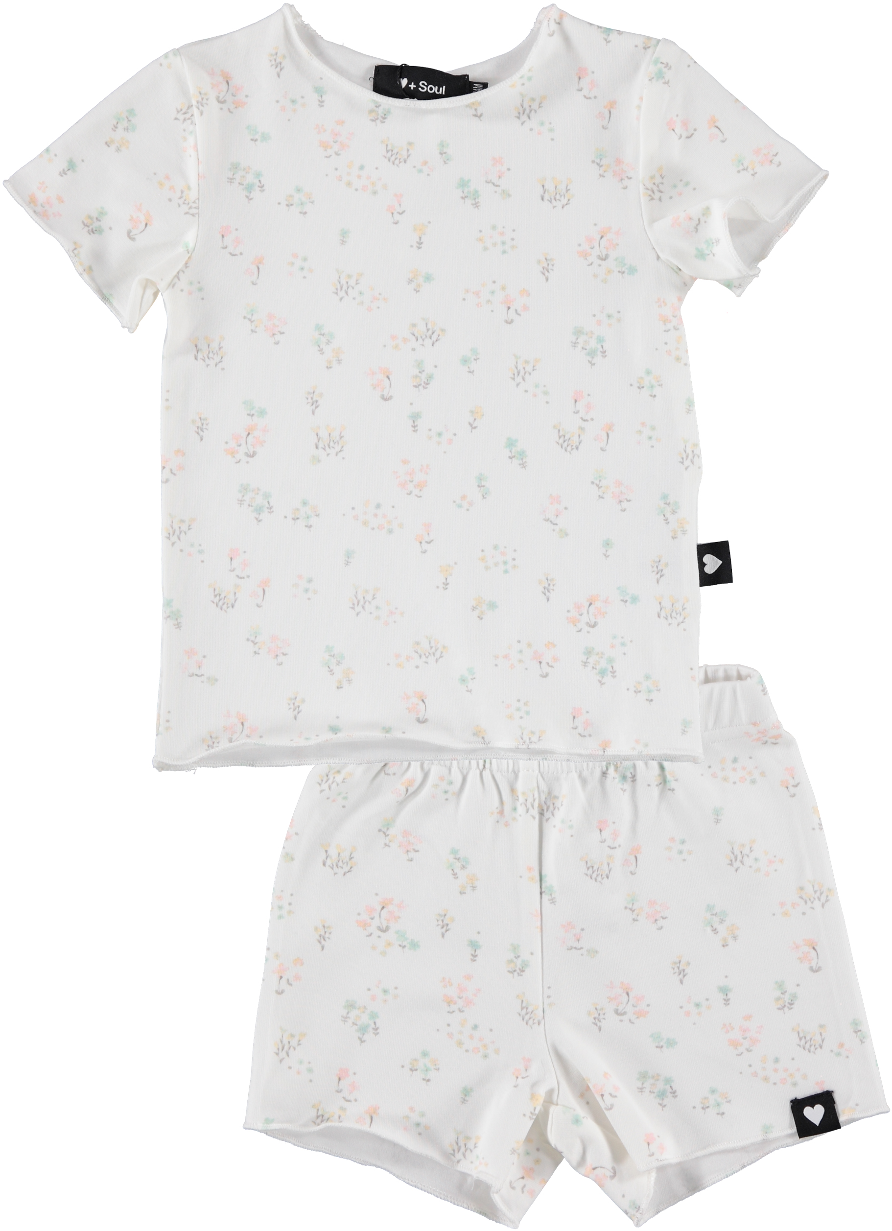 Women's Cotton Pajamas In A Soft Pink Shade With A Pattern Of Large Flowers On Wide Trousers Luna 348 J 25 - Foto 5