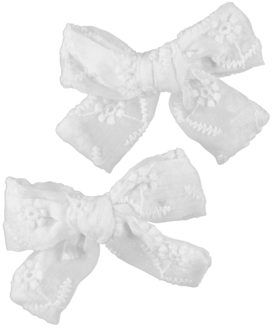 Girls Mini Floral Lace Hair Clip Double Header USA