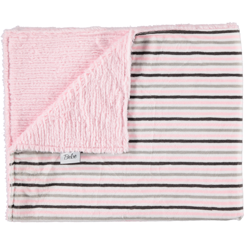 Sweater Pink/Pink Grey Stripe Blanket - Double Header USA