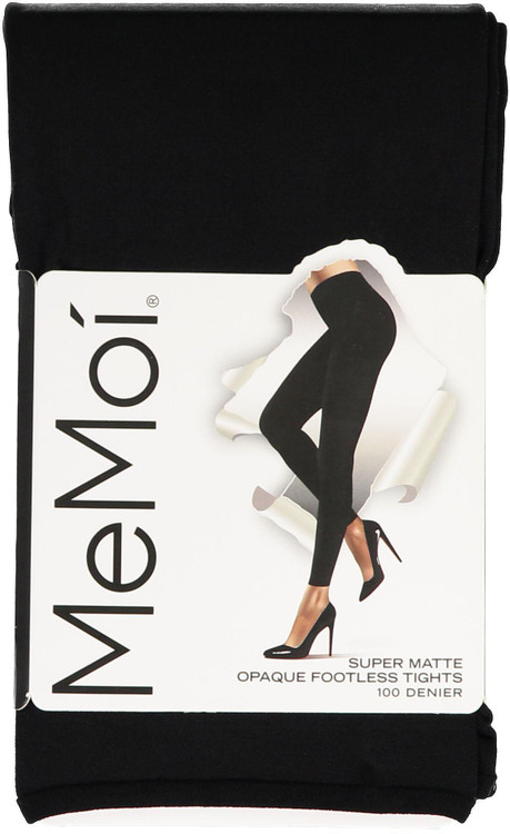 Memoi Womens Super Matte 100 Denier Opaque Footless Tights - MO-344 -  Double Header USA