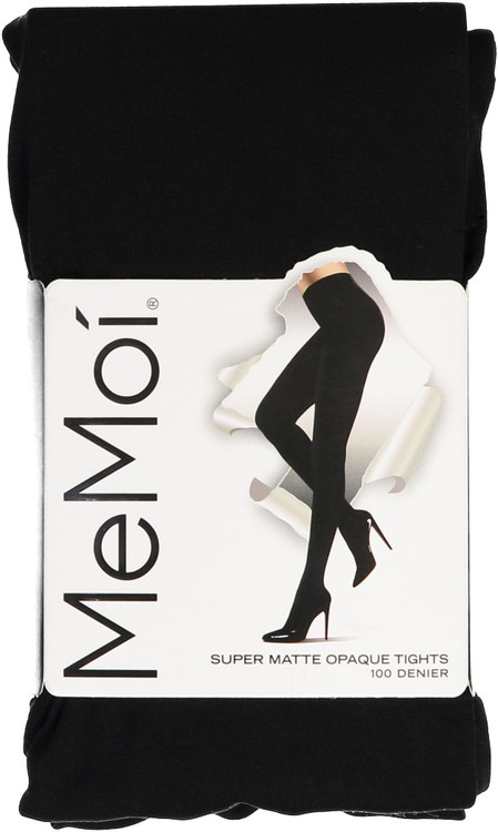 Memoi Womens Super Matte 100 Denier Opaque Tights - MO-315 - Double Header  USA