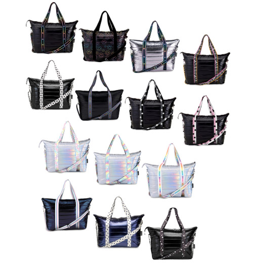 Top Trenz Puffer Tote Bags Double Header USA